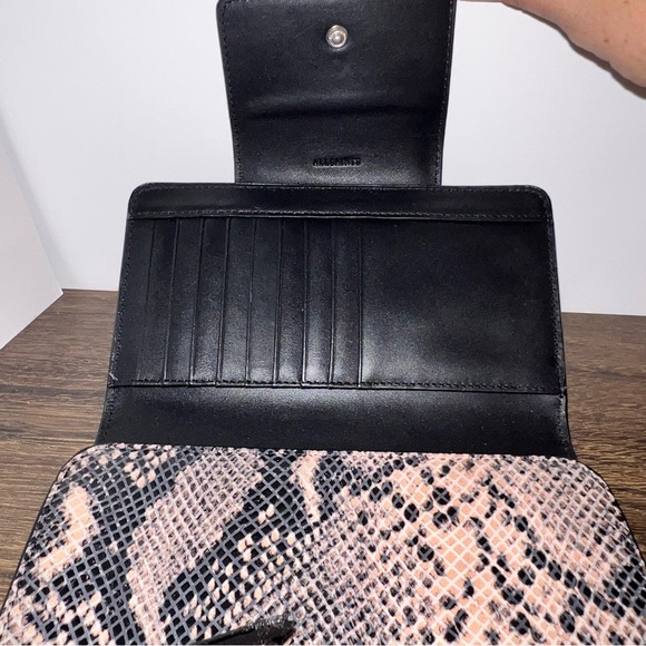 All Saints Daubeney Leather Embossed Wallet in Snake - Picture 4 of 7